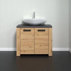 Wastafelmeubel Follow | 79 X 35 X 67 Cm | Artisan Oak -Songmics Winkel Follow BD 2228 301 E2 frontal 01 20230221 e7e5