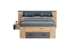 Tweepersoonsbed Follow | Met Nachtkastjes En Opbergruimte | Artisan Oak -Songmics Winkel Follow SZ 2228 295 E2 frontal D Freisteller 20230320 cb68