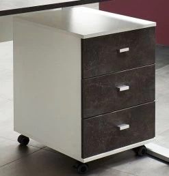 Ladeblok Aldo 3 Lades - Wit/basalt