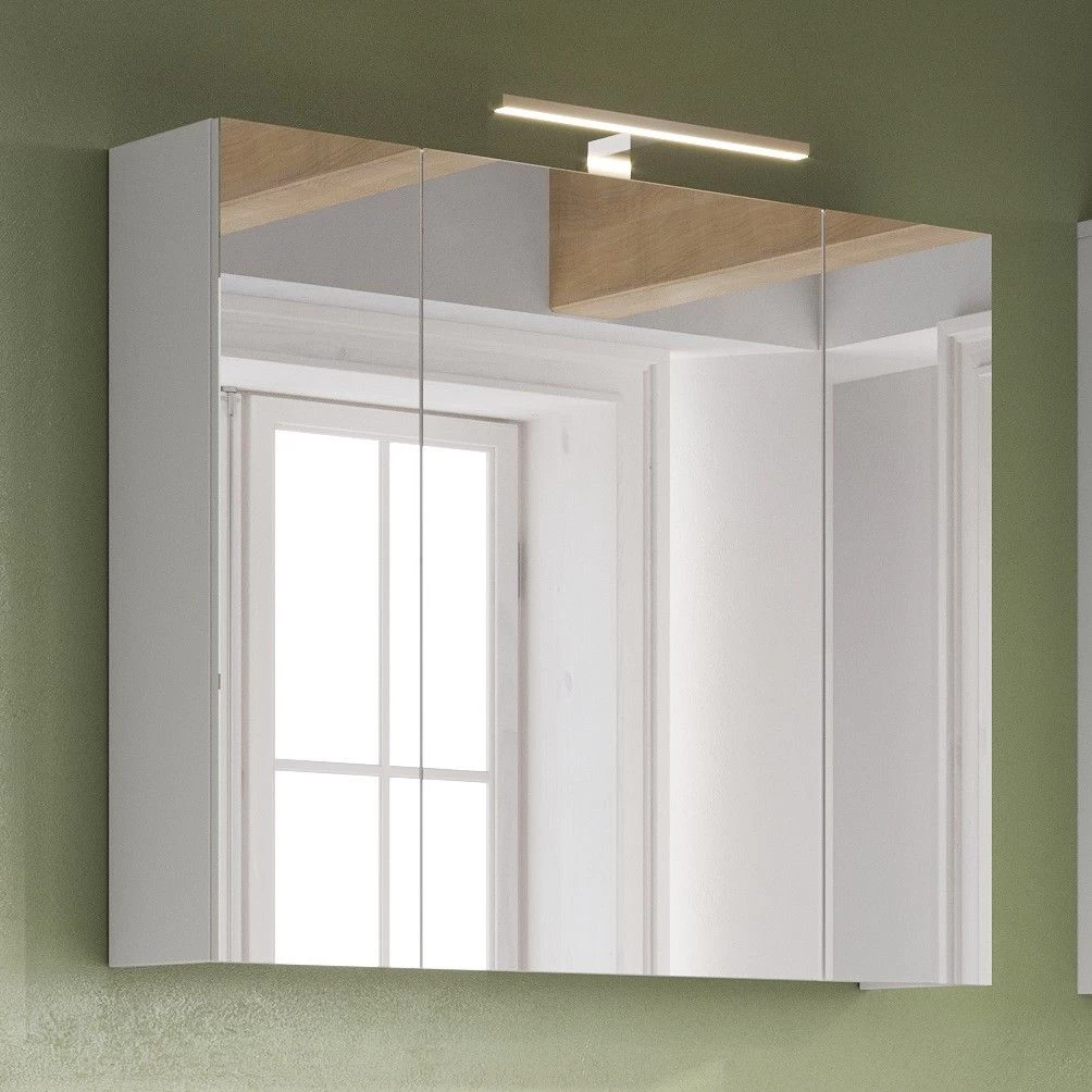 Spiegelkast Artis/Tucker Met Verlichting - Wit 3 Spiegelkast Artis/Tucker Met Verlichting - Wit