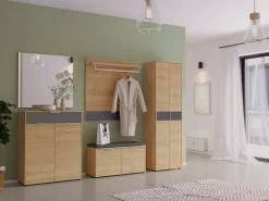 Garderobekast Beck 2 Deuren 60 Cm - Eik/grafiet -Songmics Winkel GW Berlebeck 554 pe dek a 25e8