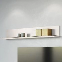 Wandplank Karsten 164cm - Kasjmier/walnoot