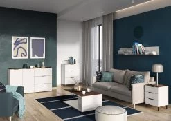 Wandplank Karsten 164cm - Kasjmier/walnoot -Songmics Winkel GW California 573 pe dek d dcb7