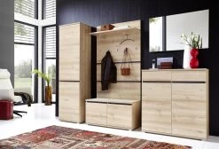 Garderobekast Lissandro 54 Cm Met 1 Deur - Beuk -Songmics Winkel GW Lissabon 228 pe dek b 4 11c8