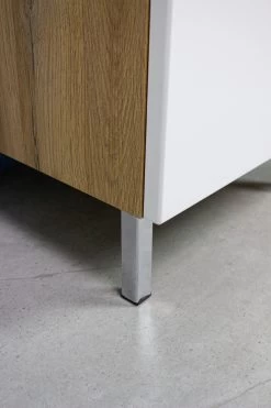 Wastafelonderkast Mauro 80cm Met 2 Deuren & Lade - Eik/wit -Songmics Winkel GW Mauresa 552 det fuss a a8bc