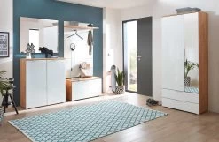 Schoenenkast Tille 89cm Met 1 Deur - Eik/wit -Songmics Winkel GW Telde pe dek c 5447