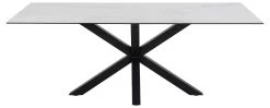 Eettafel Hennie 200x100 Keramiek - Wit/zwart -Songmics Winkel H000020303 2 9555