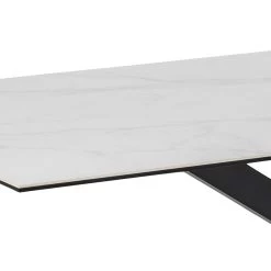 Eettafel Hennie 200x100 Keramiek - Wit/zwart -Songmics Winkel H000020303 4 2717