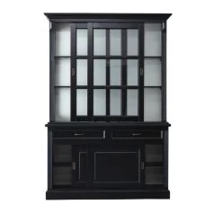 Buffetkast Provence 150cm 4 Deuren & 2 Lades - Zwart/wit -Songmics Winkel HM22BR 1 3cfb