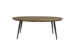 Salontafel Bern 100x60cm Mangohout - Naturel/zwart -Songmics Winkel HSM151 1 0f91