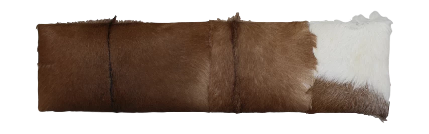 Decoratieve Bank Bangku 100cm Rustiek – Geitenhuid/teak 4 Decoratieve Bank Bangku 100cm Rustiek – Geitenhuid/teak - Afbeelding 2