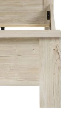 Eenpersoonsbed Angie 90x200cm - Eik Decor -Songmics Winkel IVY bed 1p detail 2 37e7