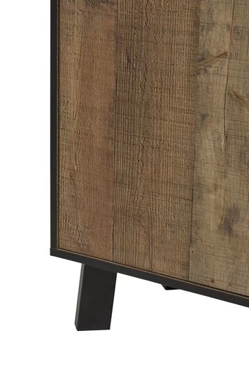 Dressoir Ivaro 220cm, 3 Deuren & 3 Lades - Bruin/ Zwart 6 Dressoir Ivaro 220cm, 3 Deuren & 3 Lades - Bruin/ Zwart - Afbeelding 4