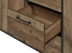 Dressoir Ivaro 220cm, 3 Deuren & 3 Lades - Bruin/ Zwart 15 Dressoir Ivaro 220cm, 3 Deuren & 3 Lades - Bruin/ Zwart -Songmics Winkel Ikaro DR detail 4 fcac