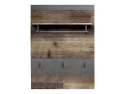Garderobepaneel Indy | 80 X 28 X 106 Cm | Old Wood-decor -Songmics Winkel Indy GD 1879 442 23 frontal Freisteller 20180725 f4cf
