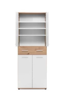 Schoenenkast Jakob 70cm 4 Deuren & 1 Lade - Wit/artisan Eik 23 Schoenenkast Jakob 70cm 4 Deuren & 1 Lade - Wit/artisan Eik -Songmics Winkel Jacky 42 ao frontal offen 1 7b9e