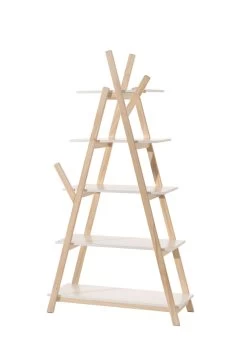 Boekenkast Kiddy Scandinavisch - Wit/den -Songmics Winkel KIBI8014 INF 729f