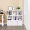 Witte Houten Boekenkast, 3 Kasten, Vrijstaande Plank -Songmics Winkel LBC33WT 6 0b66