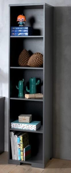 Boekenkast London 45cm - Antraciet