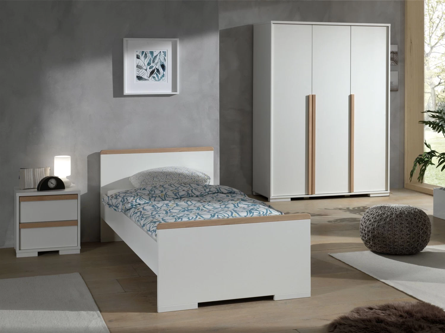 Kledingkast London 146cm Met 3 Deuren - Wit 7 Kledingkast London 146cm Met 3 Deuren - Wit - Afbeelding 5