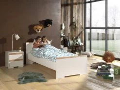 Bed London 90x200 - Wit -Songmics Winkel LDCO1514 02 dc3f