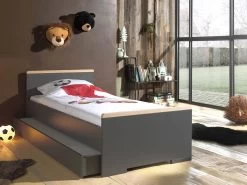 Bed London 90x200 Met Bedlade - Antraciet -Songmics Winkel LDCO1680 02 ab6e