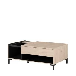 Salontafel Iseka 110cm Met 1 Lade - Eik -Songmics Winkel LEIKO 0394 TABA D d564