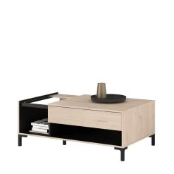 Salontafel Iseka 110cm Met 1 Lade - Eik -Songmics Winkel LEIKO 0394 TABA STYLE D 4f04