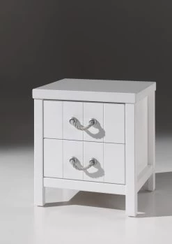 Nachtkastje Lewis Met Twee Lades - Wit -Songmics Winkel LENA1214 1d30