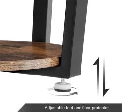 Rond Bijzettafeltje Firas Ø50 - Bruin/zwart -Songmics Winkel LET57X 3 3ea9