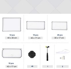 Songmics 10 Gleuf Modulaire DIY Plastic Shoe Rack, In Elkaar Grijpende Witte Opslag Plank Eenheid -Songmics Winkel LPC10W 2 672a