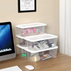 Songmics Set Van 12 Transparante Schoenopbergdozen Met Deksel -Songmics Winkel LSP12WT 7 d0fd