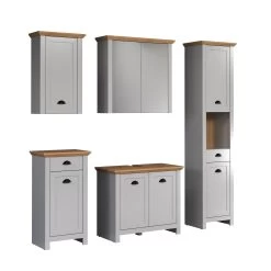 Badkamercombinatie Landside | Wastafelmeubel, Kolom-, Hang-, Spiegel- En Bijzetkast | Artisan Oak -Songmics Winkel Landside BD 2118 902 F4 dynamisch Freisteller 20221020 ce2d