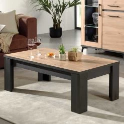 Salontafel Lodz 135x70 - Eik/zwart