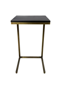 Bijzettafel Finnley 65cm - Zwart/antiek Goud