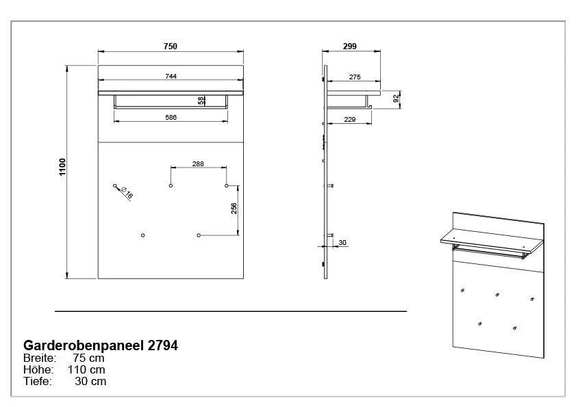 Kapstok Frodo - Eik 7 Kapstok Frodo - Eik - Afbeelding 5