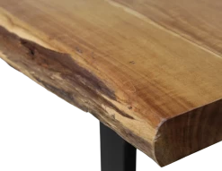 Eettafel SoHo 220x-100cm Boomstam Tafelblad - Acacia/ijzer -Songmics Winkel MC DT180 5 11fa