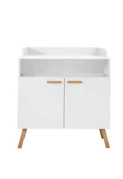 Luiertafel Met Opbergruimte Mats | 96 X 78 X 105 Cm | Wit -Songmics Winkel Mats BZ 1976 630 01 frontal Freisteller 20210420 759b