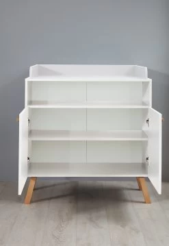 Luiertafel Met Opbergruimte Mats | 96 X 78 X 105 Cm | Wit -Songmics Winkel Mats BZ 1976 630 01 frontal ge f 20210420 ba7a