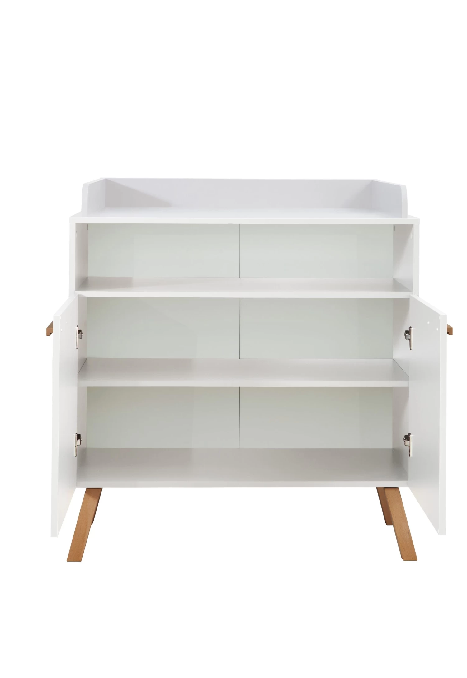 Luiertafel Met Opbergruimte Mats | 96 X 78 X 105 Cm | Wit - Afbeelding 2