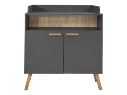 Luiertafel Met Opbergruimte Mats | 96 X 78 X 105 Cm | Donkergrijs -Songmics Winkel Mats BZ 1976 630 21 frontal Freisteller 20210603 7413