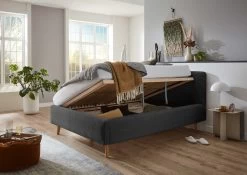 Bed Madras 140x200cm Met Opbergruimte Ribfluweel - Antraciet -Songmics Winkel Mattis BK Poso 34 anthrazit BK offen 11113 22 d4e4