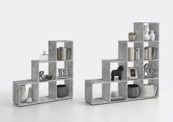 FMD Opbergrek Mega 6 Vakken - Beton -Songmics Winkel Mega 1 2 Beton 9d50