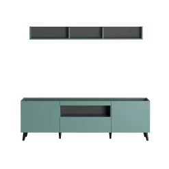 Tv-meubelset Melton | 181 X 42 X 175 Cm | Anthracite Blue -Songmics Winkel Melton WO 2210 326 31 frontal Freisteller 20230331 f182