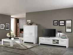 Salontafel Modena 100x100 - Wit -Songmics Winkel Modena Wit Bar tv207 salonta HRa 4eb8