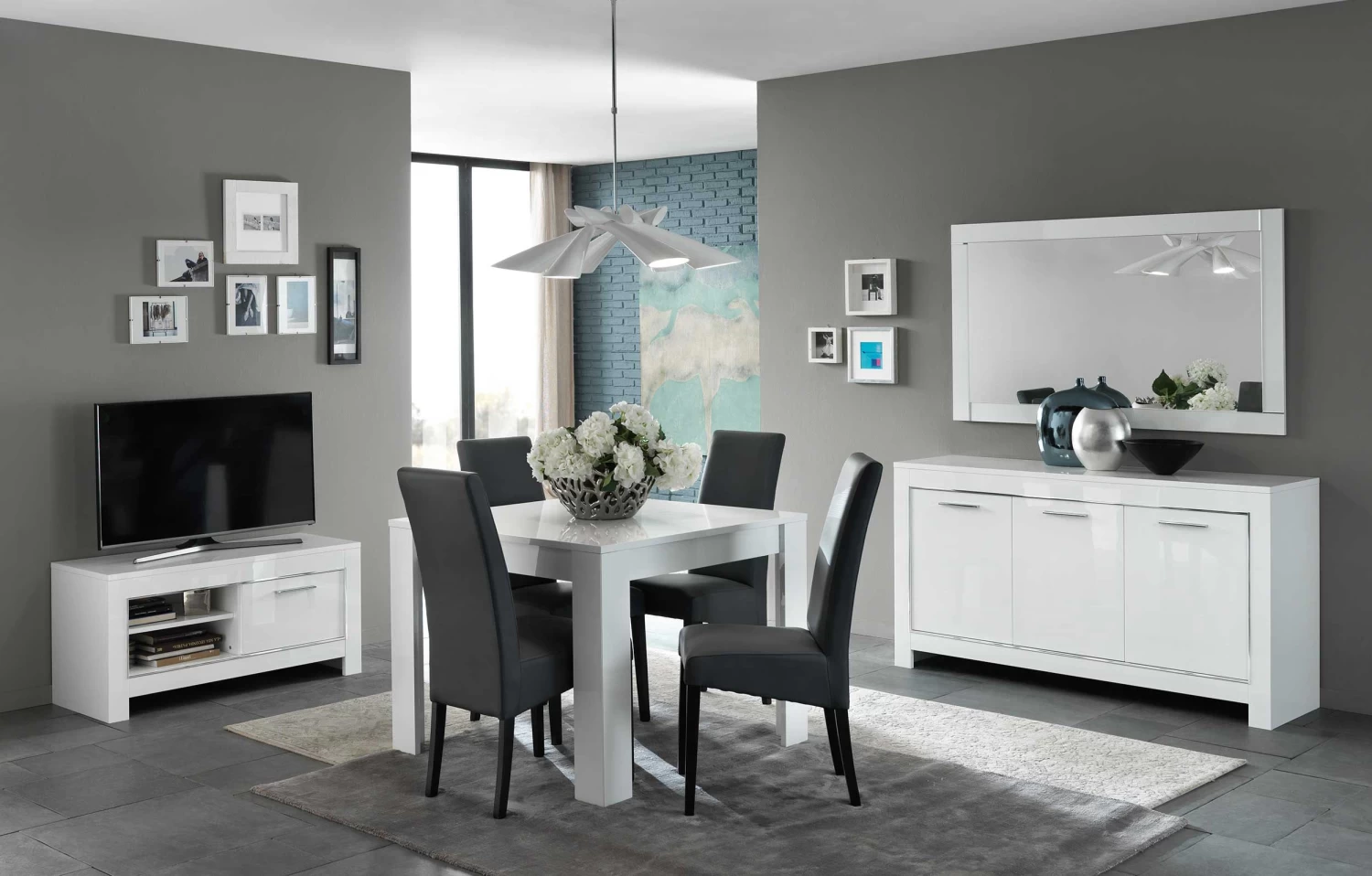 Spiegel Modena 140 Cm - Wit 6 Spiegel Modena 140 Cm - Wit - Afbeelding 4