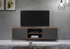 Tv-meubel Montez | 183 X 40 X 56 Cm | Antraciet Front -Songmics Winkel Montez WO 2102 321 C4 frontal D 20220803 4931
