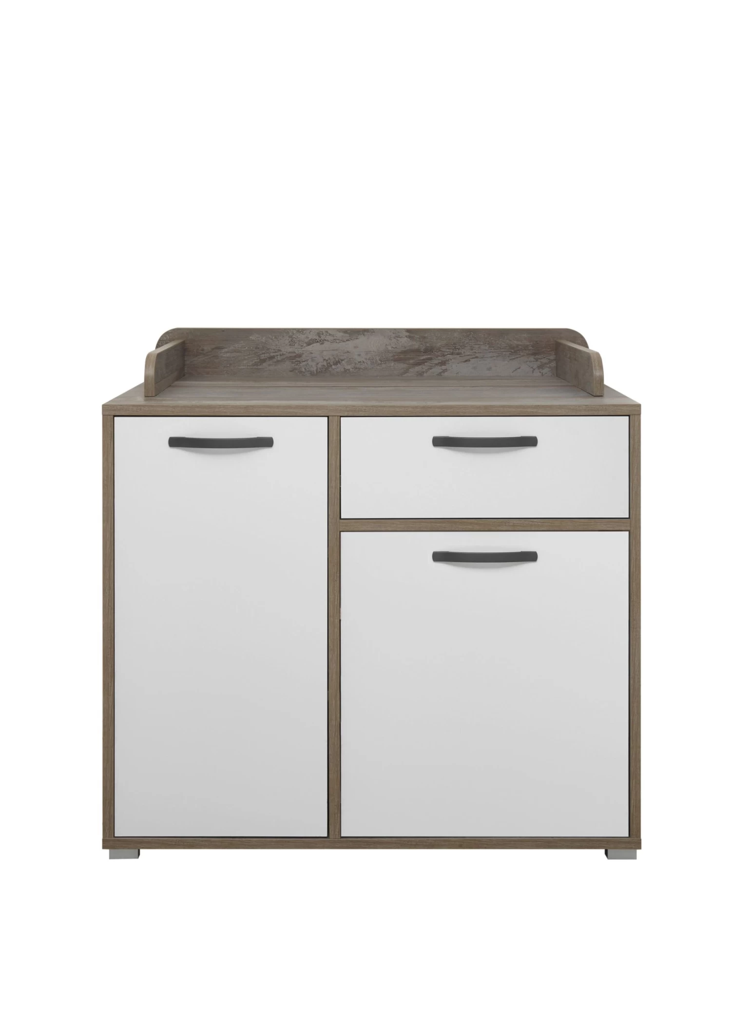 Commode Petrus Met 2 Deuren & 1 Lade - Wit/drijfhout 10 Commode Petrus Met 2 Deuren & 1 Lade - Wit/drijfhout - Afbeelding 8