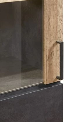 Vitrinekast Netta | 63 X 45 X 182 Cm | Met Ledverlichting | Eiken-design -Songmics Winkel NETO ELX1 detail 3 6bf2