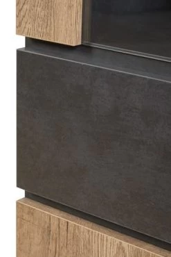 Vitrinekast Netta | 63 X 45 X 182 Cm | Met Ledverlichting | Eiken-design -Songmics Winkel NETO ELX1 detail 4 d3e9